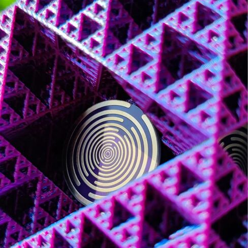 2.5cm Mwo Polarizing Disk, Multi Wave Oscillator Pyramid, Water Energization & Harmonic Balancing, Eliminate Negative Energy, Suitable for Home Decoration, Desk Decoration, Meditation and Relaxation in Kuwait