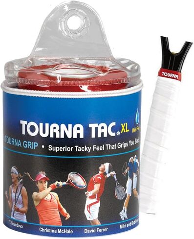 مقبض التنس Tourna Tac XL (أبيض) - 30 عبوة في عبوات متعددة (1 - 5 عبوات متوفرة) in Kuwait