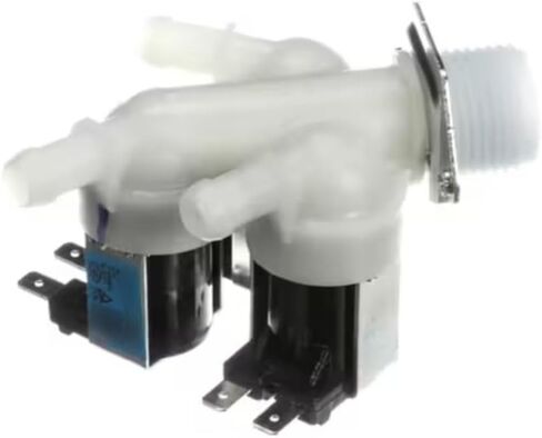 يناسب صمام الملف اللولبي Magic Chef FPE 101G 17438100000415 AC120V 8GEYT، مدخل الماء البارد، 3 ملفات، 120 فولت، 60 هرتز، غسالة لـ MCSCWD20B3، MCSCWD20W3، MCSCWD27W5 in Kuwait
