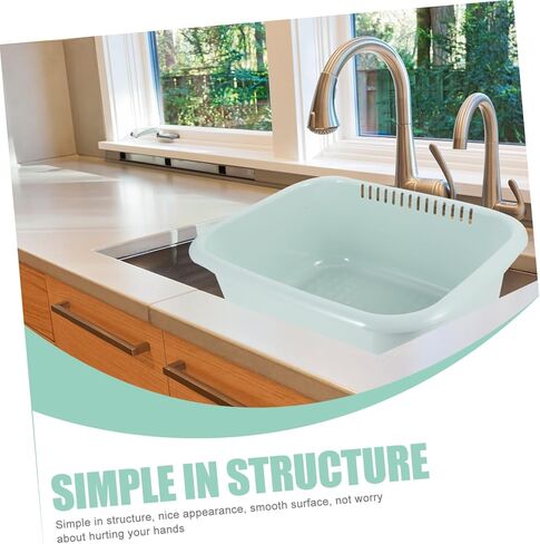 Portable Multi Use Plastic Wash Basin Capacity Face Sink for Home Salon Thickened Design for Stability for Soaking Feet Storing Cleaning Supplies in Kuwait