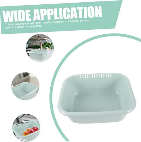 Portable Multi Use Plastic Wash Basin Capacity Face Sink for Home Salon Thickened Design for Stability for Soaking Feet Storing Cleaning Supplies in Kuwait