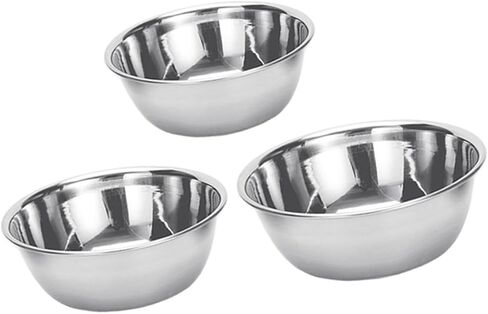 3PCS Stainless Steel Multipurpose Bowls Iodine Treatment Bowls for Home Salon and Lab Use Durable Easy to Clean in Kuwait