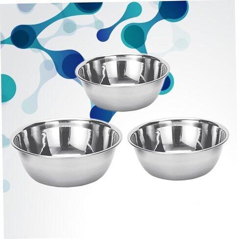 3PCS Stainless Steel Multipurpose Bowls Iodine Treatment Bowls for Home Salon and Lab Use Durable Easy to Clean in Kuwait