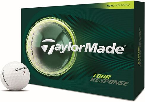 كرات الجولف TaylorMade Tour Response، محاذاة ClearPath محسنة 360 درجة، قلب ملفوف سريعًا للمسافة والشعور، عبوة من 12 قطعة in Kuwait