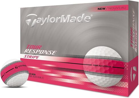 كرات الجولف TaylorMade Tour Response، محاذاة ClearPath محسنة 360 درجة، قلب ملفوف سريعًا للمسافة والشعور، عبوة من 12 قطعة in Kuwait