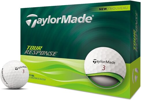 كرات الجولف TaylorMade Tour Response، محاذاة ClearPath محسنة 360 درجة، قلب ملفوف سريعًا للمسافة والشعور، عبوة من 12 قطعة in Kuwait