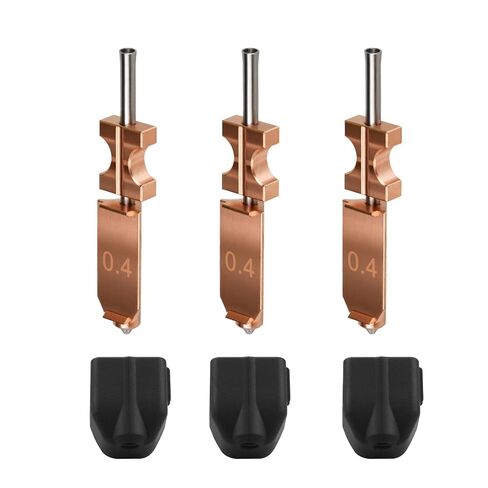 AD5X Hotend Nozzle Kit, 3 Pack 0.4mm Hardened Steel Integrated Nozzle with 3 Silicone Covers - All-Metal High-Temp Resistant (300℃) for PLA/ABS/PETG/TPU, OEM Replacement for Flashforge AD5X 3D Printer in Kuwait