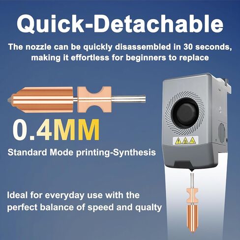 AD5X Hotend Nozzle Kit, 3 Pack 0.4mm Hardened Steel Integrated Nozzle with 3 Silicone Covers - All-Metal High-Temp Resistant (300℃) for PLA/ABS/PETG/TPU, OEM Replacement for Flashforge AD5X 3D Printer in Kuwait