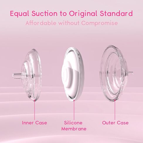 Spectra Replacement Pump Parts for S1/S2/9 Plus/Synergy Gold, Not Original Accessories, Breast Pump Parts Include Spectra Flanges 21mm/Duckbill Valve/Backflow Protector/Tubing/Nipple Measure Ruler in Saudi Arabia