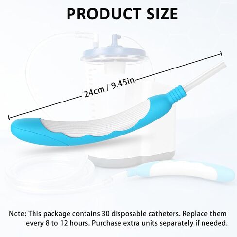 Female External Catheter 30 Pack, Disposable Urinary Incontinence Aid, Soft Fit and Leak-Proof Design, Non-Invasive Catheter for Women Compatible with PureWick Urine Collection System in Kuwait