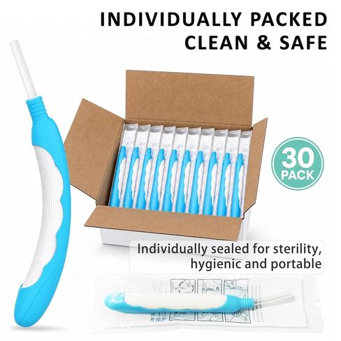 Female External Catheter 30 Pack, Disposable Urinary Incontinence Aid, Soft Fit and Leak-Proof Design, Non-Invasive Catheter for Women Compatible with PureWick Urine Collection System in Kuwait
