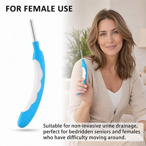 Female External Catheter 30 Pack, Disposable Urinary Incontinence Aid, Soft Fit and Leak-Proof Design, Non-Invasive Catheter for Women Compatible with PureWick Urine Collection System in Kuwait