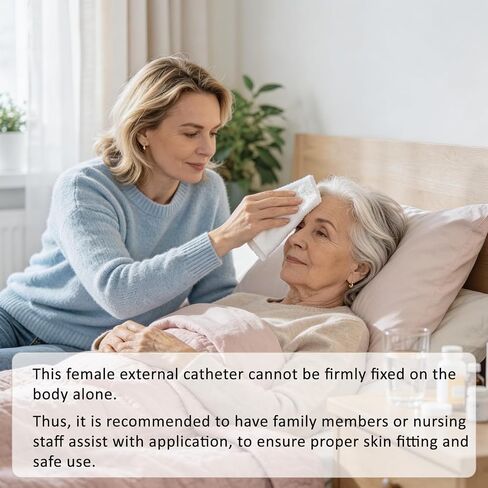 Female External Catheter 30 Pack, Disposable Urinary Incontinence Aid, Soft Fit and Leak-Proof Design, Non-Invasive Catheter for Women Compatible with PureWick Urine Collection System in Kuwait