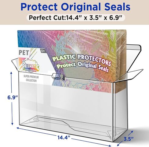 واقيات بلاستيكية لصندوق SPC من Prismatic Evolutions، واقي شاشة فائق السُمك 0.8 مم - متوافق مع صندوق مجموعة PKMN Prismatic Evolutions Super Premium Collection (عبوتان) in Kuwait