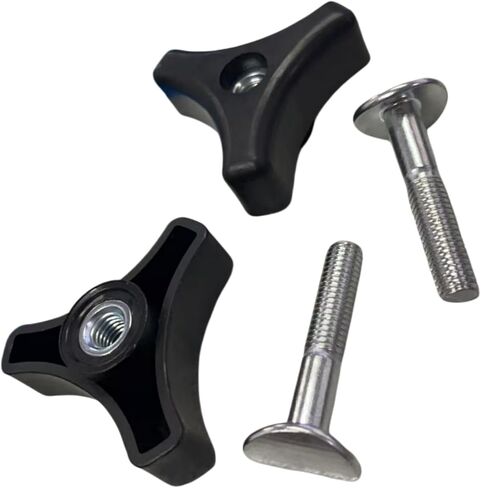 2 Pack Lawn Mower Handle Knobs Nut Bolt, Triangular Handle Fastening Screw Set Replacement Fits for Honda Lawn Mower or Other Lawn Machine Accessories Supplies in Kuwait