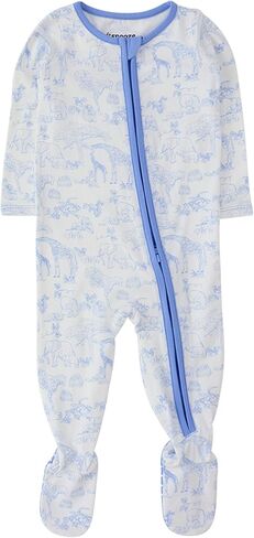 RuffleButts Unisex Modal Blend One Piece Footie Pajama in Kuwait
