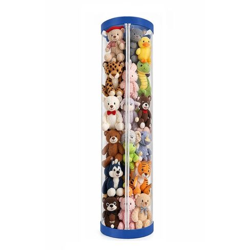 Stuffed Animal Storage Tube, 47x11 Inch Large Capacity Toy Storage Organizer with Zipper - Easy Assembly & Space Saving for Plush Toys, Ideal for Playrooms Living Rooms Bedrooms (ivory white) in Kuwait