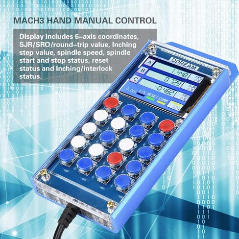 6 Axis Control Box Manual LCD Display CNC Serial Interface for Convenient Fast Operation in Kuwait