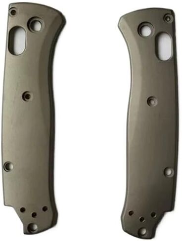 1 Pair Titanium Alloy Scales Fits for 533, CNC Handle Patch Blank DIY Replacement in Sandblasting in Kuwait