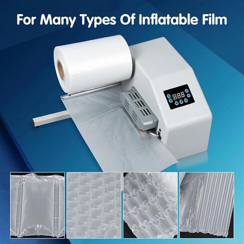 Portable Air Cushion Wrap Machine,Universal Air Pillow Packaging Machine with Sealing Speed Max 16m/min,Adjustable Speed/Air Volume for Shipping in Saudi Arabia