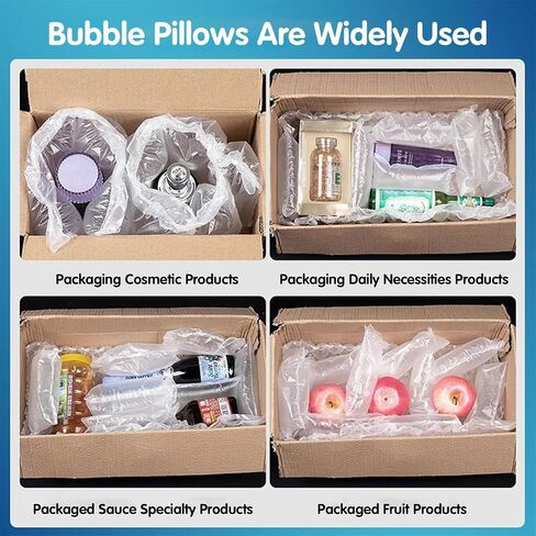 Portable Air Cushion Wrap Machine,Universal Air Pillow Packaging Machine with Sealing Speed Max 16m/min,Adjustable Speed/Air Volume for Shipping in Saudi Arabia