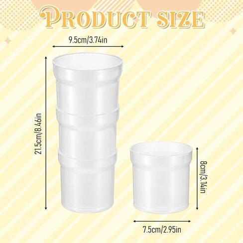 Cake Piping Bag Holder Piping Bag Filling Stand Adjustable Height | Plastic Piping Bag Stand for Filling Cake Decoration Tools Translucent, Clear Cream Icing Bags Rack for Home Bakers Chefs in Kuwait
