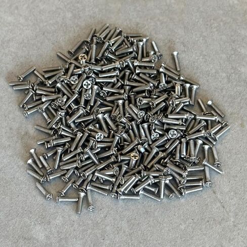 NACX M1.2 × 5 مم براغي آلة فيليبس ذات الرأس المسطح من الفولاذ المقاوم للصدأ، ومسامير رأس غاطسة مترية، خيط كامل، مثبتات مقاومة للتآكل للمعادن والخشب والبلاستيك. 500 قطعة in Kuwait