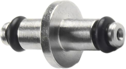 Scuba Diving High Pressure T-End Air Spool with O-Ring for SPG Swivel, Nickel-Plated Brass Leak-Proof Connector Compatible with Standard Gauge Hoses in Kuwait