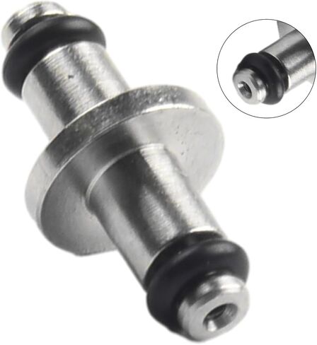 Scuba Diving High Pressure T-End Air Spool with O-Ring for SPG Swivel, Nickel-Plated Brass Leak-Proof Connector Compatible with Standard Gauge Hoses in Kuwait