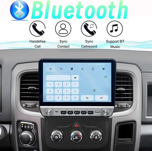 راديو ستيريو للسيارة Android 14 لسيارة Dodge Ram 1500 2500 3500 2013-2019 مدمج في Carplay/Android Auto 9.7 بوصة وحدة رئيسية طراز Tesla IPS شاشة تعمل باللمس مع DSP Bluetooth GPS، FM WiFi، دليل AC فقط in Kuwait
