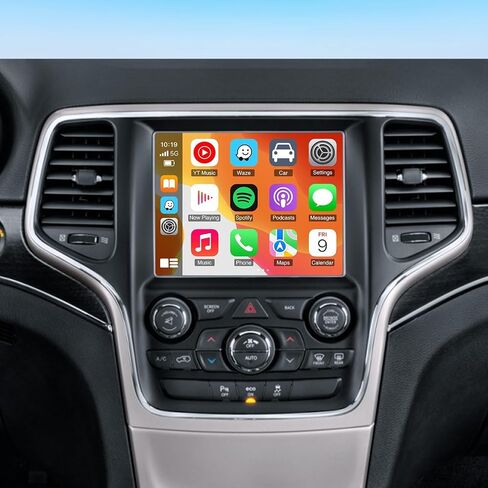 【4+64G】 Car Radio for Jeep Grand Cherokee 2015 2016 2017 2018 2019 2020 2021 Bluetooth Touch Screen Car Stereo, with Wireless Carplay Android Auto in Saudi Arabia