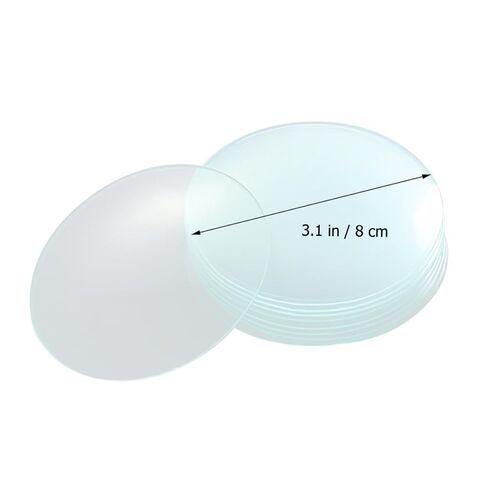 VALICLUD 10pcs Watch Glass Beaker Covers Laboratory Glassware Accessories High Chemical Durability Beaker Lid for Labs Schools Home Experiment Storage and Mixing in Kuwait