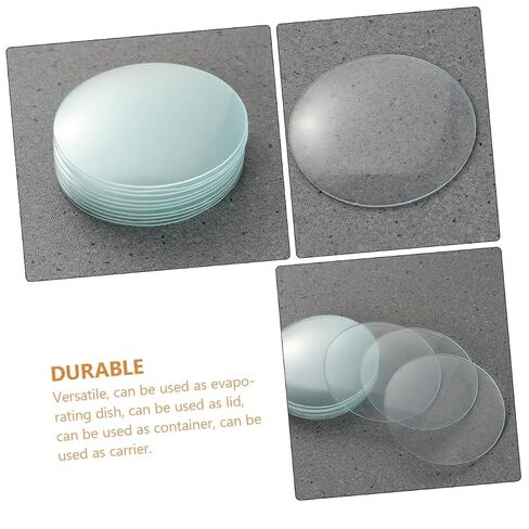 VALICLUD 10pcs Watch Glass Beaker Covers Laboratory Glassware Accessories High Chemical Durability Beaker Lid for Labs Schools Home Experiment Storage and Mixing in Kuwait