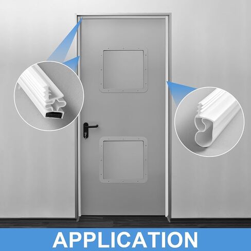 طقم تجريد الطقس للباب 5 قطع من FoldTier لـ 36 بوصة × 84 بوصة و36 بوصة × 81 بوصة، ختم باب الشق المغناطيسي، الفينيل مع شريط مغناطيسي علوي وجوانب طقم ختم الأبواب للأبواب الفولاذية (أبيض) in Kuwait