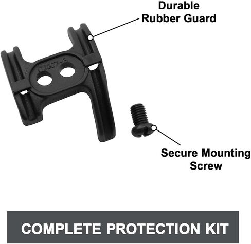 2PCS Bike Bottom Bracket Cable Guide Set, Anti-Friction Bicycle Cable Holder with Mounting Screws, Compatible with Most Mountain & Road Bikes (Black) in Kuwait