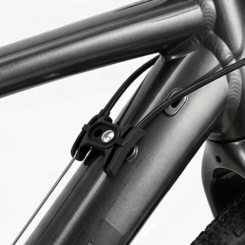 2PCS Bike Bottom Bracket Cable Guide Set, Anti-Friction Bicycle Cable Holder with Mounting Screws, Compatible with Most Mountain & Road Bikes (Black) in Kuwait