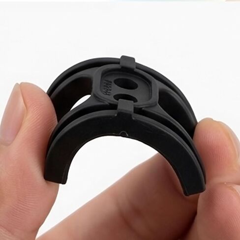 2PCS Bike Bottom Bracket Cable Guide Set, Anti-Friction Bicycle Cable Holder with Mounting Screws, Compatible with Most Mountain & Road Bikes (Black) in Kuwait