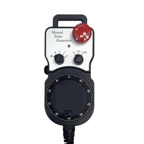 MPG Handwheel Handy Pendant Pulser Manual Pulse Generator with Emergency Stop and Enable Button H P-L01-2D PL3-500-C00E | For FANUC,5 Axis in Kuwait
