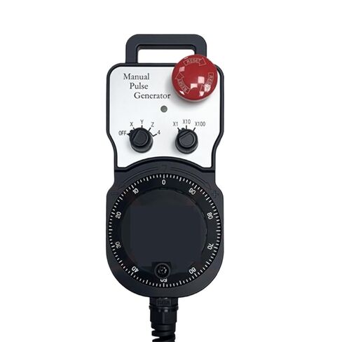 MPG Handwheel Handy Pendant Pulser Manual Pulse Generator with Emergency Stop and Enable Button H P-L01-2D PL3-500-C00E | For FANUC,5 Axis in Kuwait