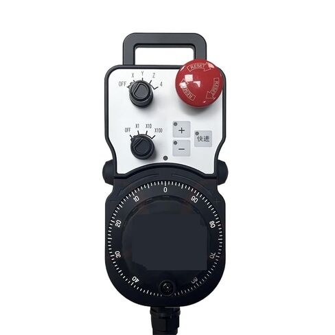 MPG Handwheel Handy Pendant Pulser Manual Pulse Generator with Emergency Stop and Enable Button H P-L01-2D PL3-500-C00E | For FANUC,5 Axis in Kuwait