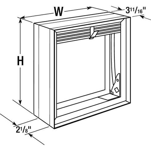 Square Fire Damper,23-3/4 in. W in Kuwait
