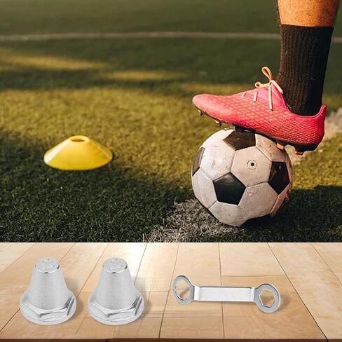 12Pcs Football Studs Spikes Aluminum Alloy Replacement Non-Slip Boot Studs For Rugby Soccer Cleats(15mm) in Saudi Arabia