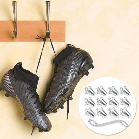12Pcs Football Studs Spikes Aluminum Alloy Replacement Non-Slip Boot Studs For Rugby Soccer Cleats(15mm) in Saudi Arabia