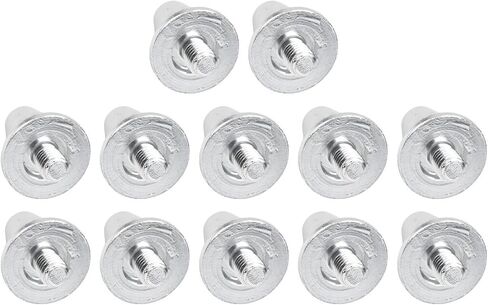 12Pcs Football Studs Spikes Aluminum Alloy Replacement Non-Slip Boot Studs For Rugby Soccer Cleats(15mm) in Saudi Arabia