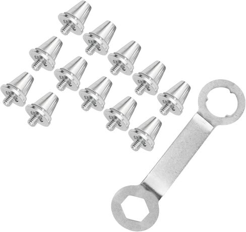 12Pcs Football Studs Spikes Aluminum Alloy Replacement Non-Slip Boot Studs For Rugby Soccer Cleats(15mm) in Saudi Arabia