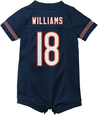 Caleb Williams Chicago Bears Navy #18 NFL Newborn Infants Team Color Home Romper Bodysuit Player Jersey in Kuwait