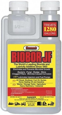 JF Diesel Fuel Additive: Highly Effective Fuel Biocide Supplement, Prevents Corrosion of Fuel Tanks, Increases Lubricity, Dual Phase Chemistry | 16 Ounce, (BB16EZ01US) in Saudi Arabia