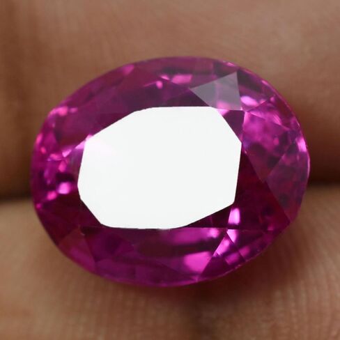 Natural PINK Ceylon Sapphire OVAL Cut 10.5 Ct CERTIFIED Ring Size Loose Gemstone in Kuwait
