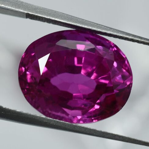 Natural PINK Ceylon Sapphire OVAL Cut 10.5 Ct CERTIFIED Ring Size Loose Gemstone in Kuwait