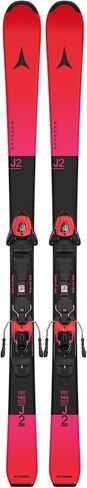 ATOMIC REDSTER J2 (130-150 cm) + L 6 GW Re Ski Set Red Tension/Black provides fun and safety for young skiers. With integrated ski bindings for fast progress. in Kuwait